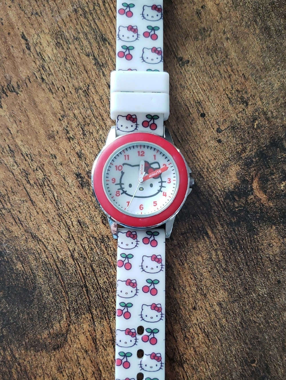 Hello Kitty Pink and Red Cherry Learning Watch